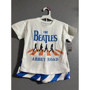The Beatles Toddler Boy Set White/Blue Size 3T NWT